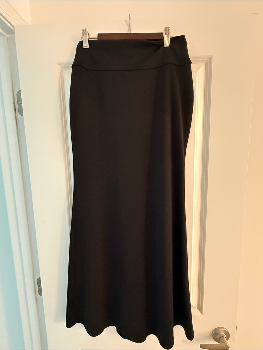 Black Maxi Skirt - Classic Flared Silhouette